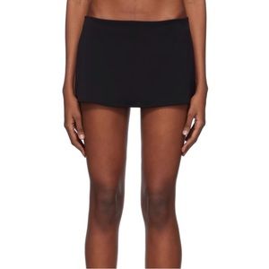 Danielle Guizio Black Micro Miniskirt